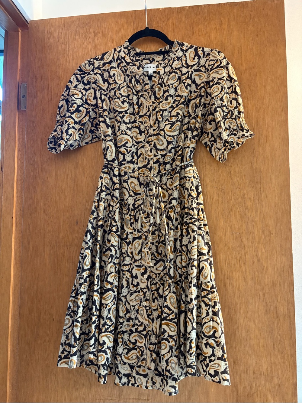 Apiece Apart Paisley Tie-Waist dress
